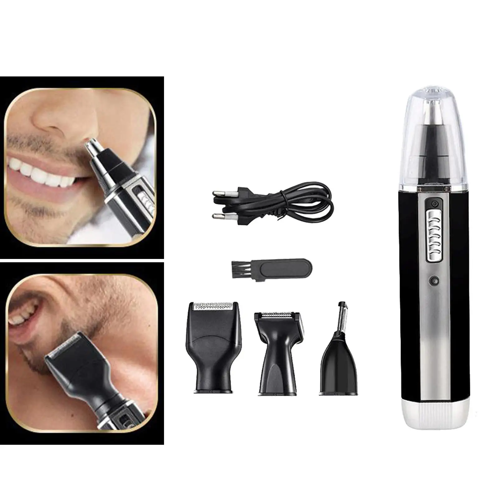 Professional 4 in 1 Travel Body Nose Ear Hair Trimmer Shaver Groomer Removal