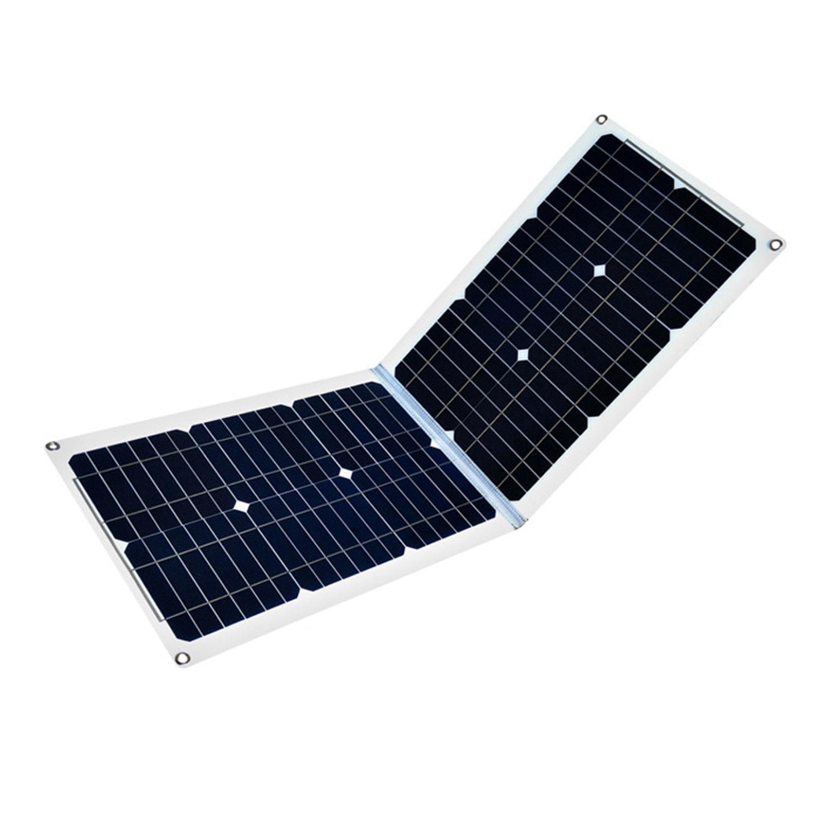 36W Solar Panel Power Station Generator GPS Camera Smartphone Charger for Hiking Outdoor RV Garden Yard