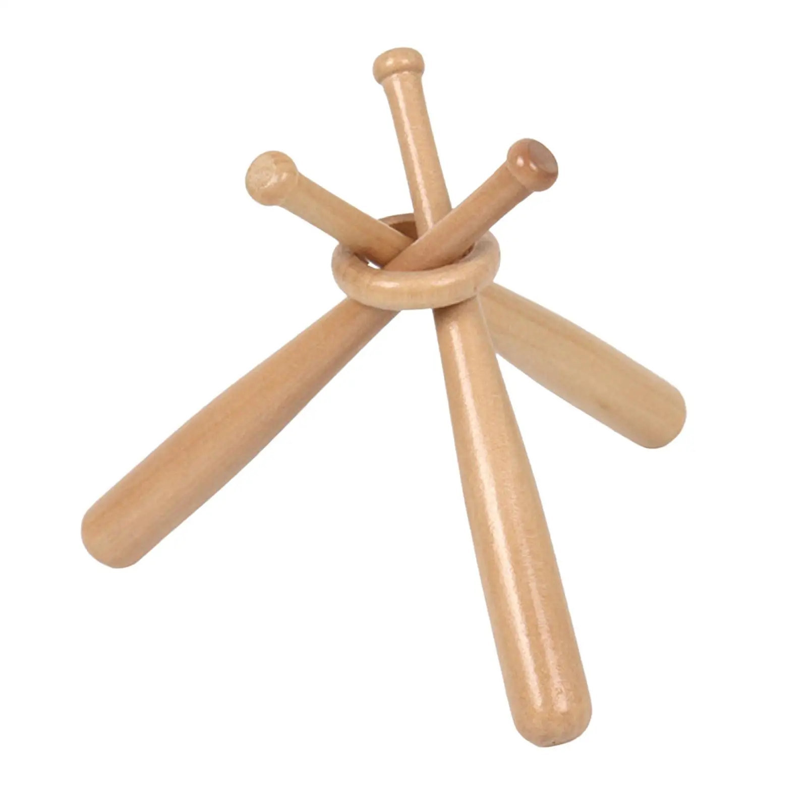 Souvenir Ball Support Holder Mini Baseball Stand with Circles Stand Wooden Baseball Stand