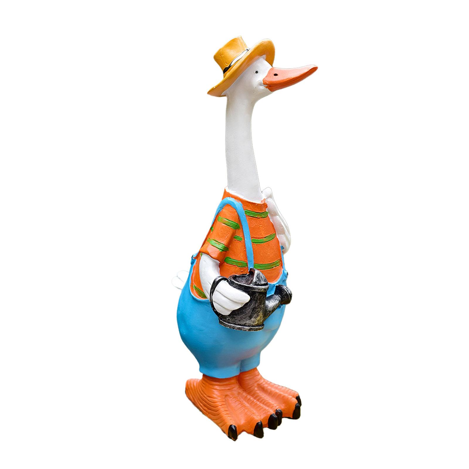 Garden Statue Garden Duck Ornament, Decoration Duck Statue, Resin Duck Statues Figurines for Backyard