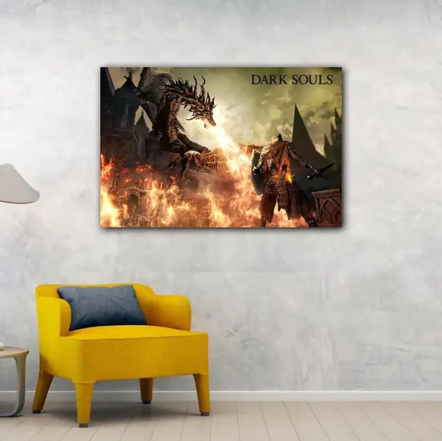 Znimo Dark Souls 2 Overlook Map Video Game Poster Print Poster Living Room  Wall Art Decor Canvas Hanging Picture 20 x 30 inches (50 x 75 cm) :  : Home & Kitchen