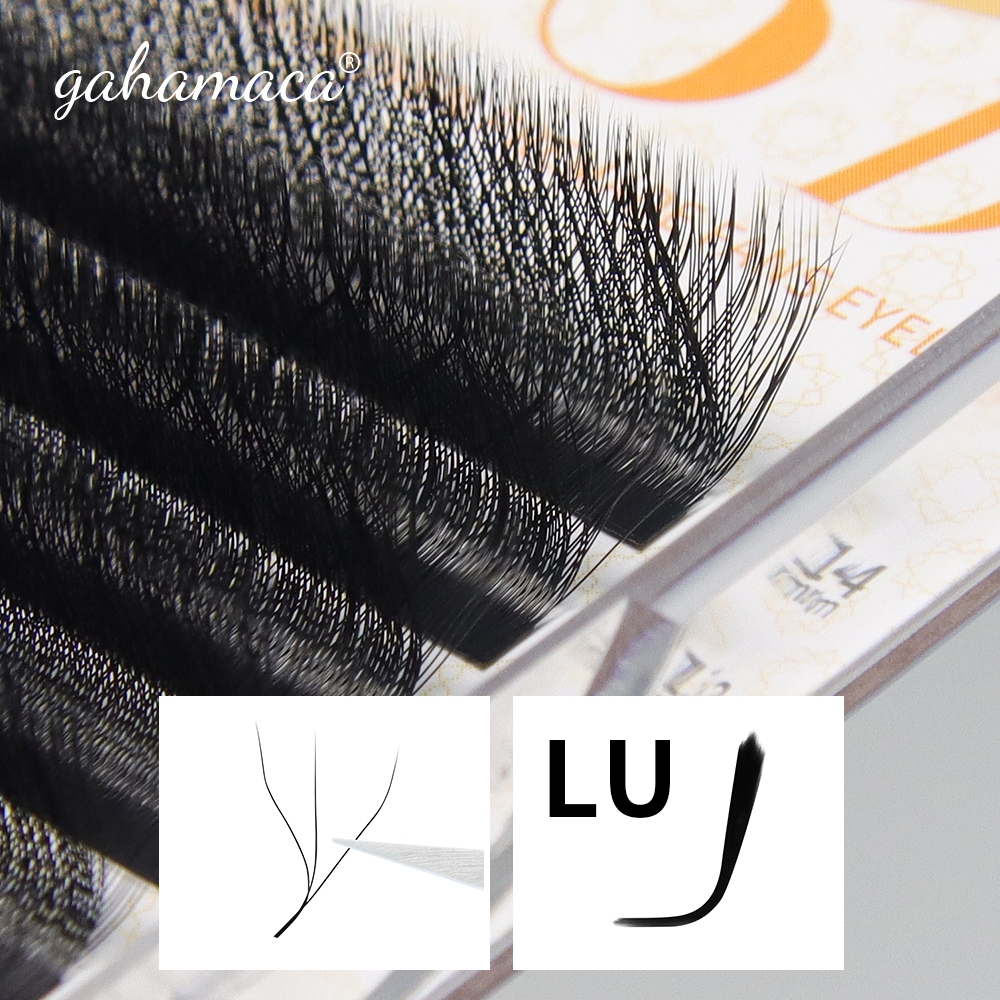 Best of GAHAMACA W Lashes L LU 3D Premade Volume Fans Eyelash Extension Supplies Natural Faux Mink Individual Eyelashes Reviews & Tips