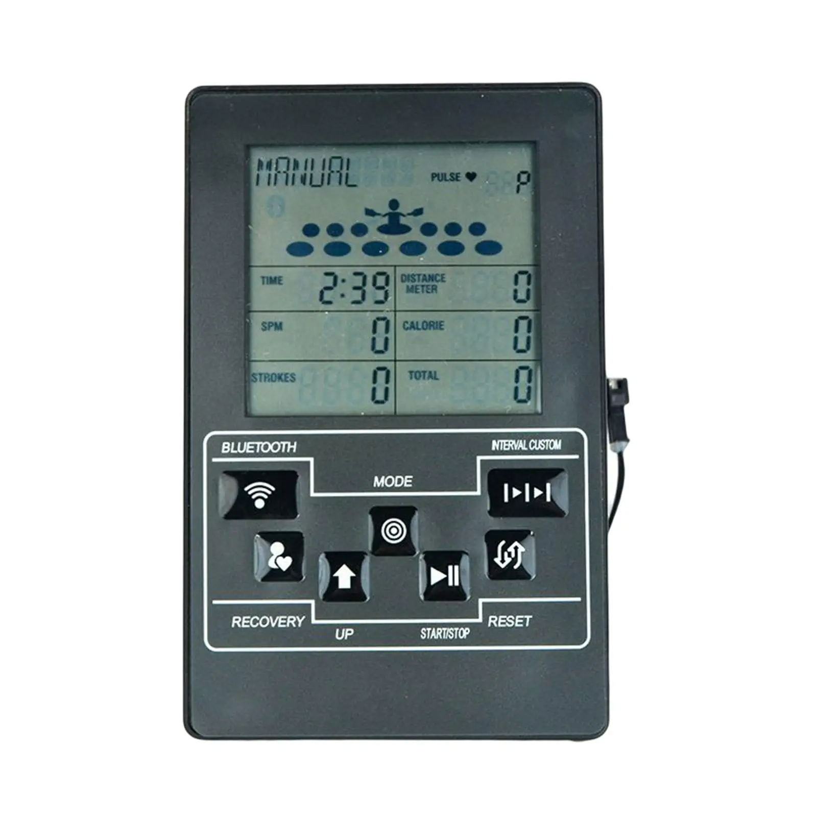 Universal Rowing Machine Monitor Odometer Adjustable Durable Equipment Speedometer Counter for Fitness Bike Riding Gym Equipment