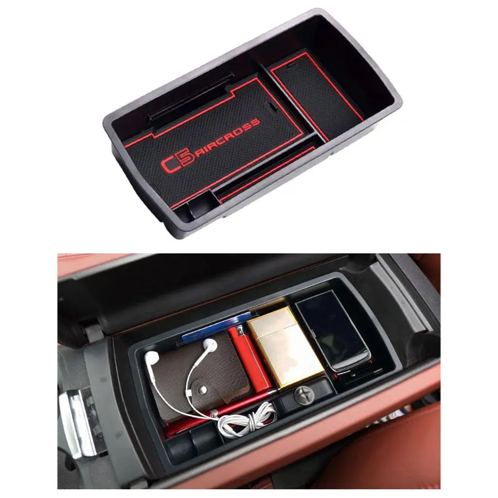 Car Armrest Box Storage Fit for Citroen C5 Aircross 2018 Direct Replaces Accessories