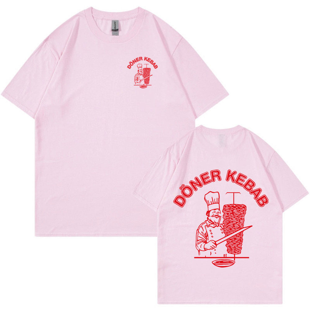 Döner Kebab Lustige Grafik T-shirt Herrenmode Sommer Baumwolle Kurzarm T Shirts Casual Übergroßen T-shirts Kleidung Streetwear – Detail 3