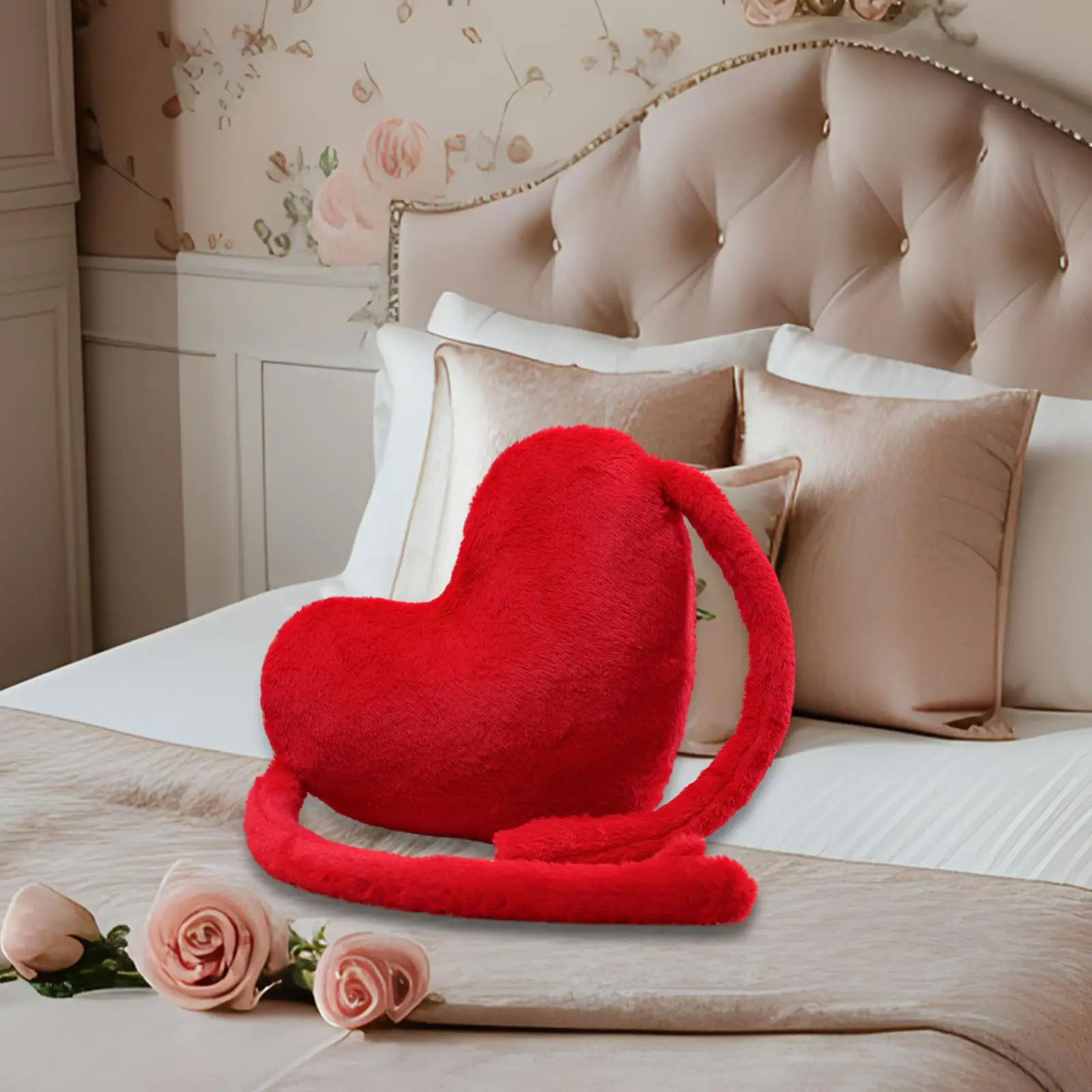 Love Heart Shaped Pillow Cute Valentines Day Decor Valentine Pillow Decorative Throw Pillow for Kitchen Party Indoor Car Girls
