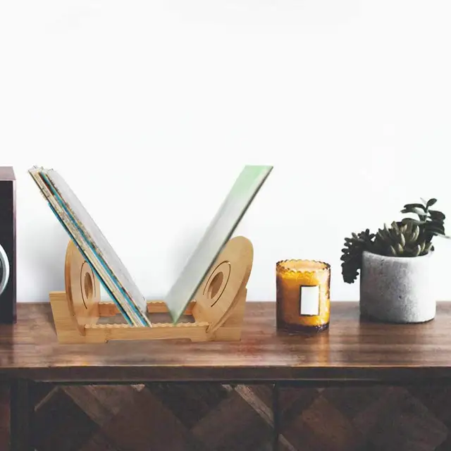 Vinyl Record Flip Rack Storage Display 