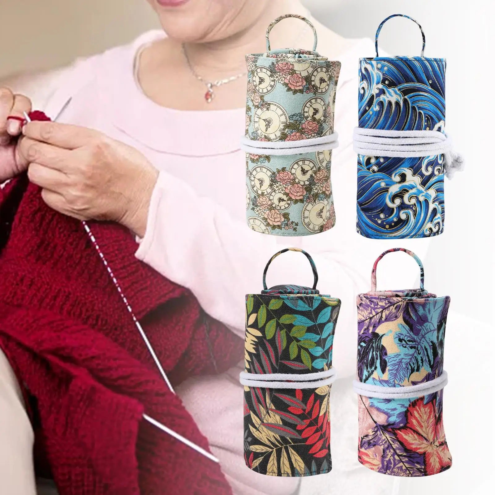 Knitting Bag Holder Knitting Case Knitting Storage Bag Storage Roll Bag