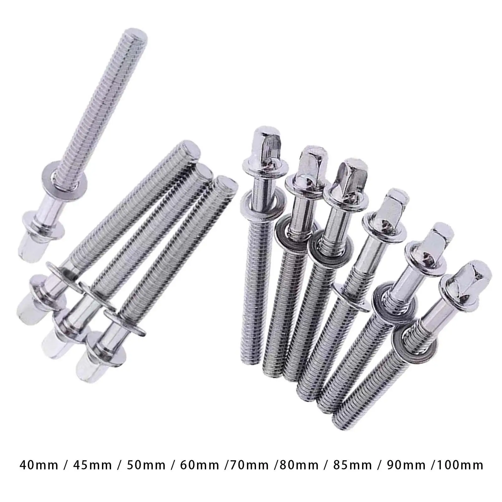 10 Pieces Drum Tight Screw Musical Instrument Accessory Percussion Parts Drums Accessories Universal Mounting Hardware for Drum