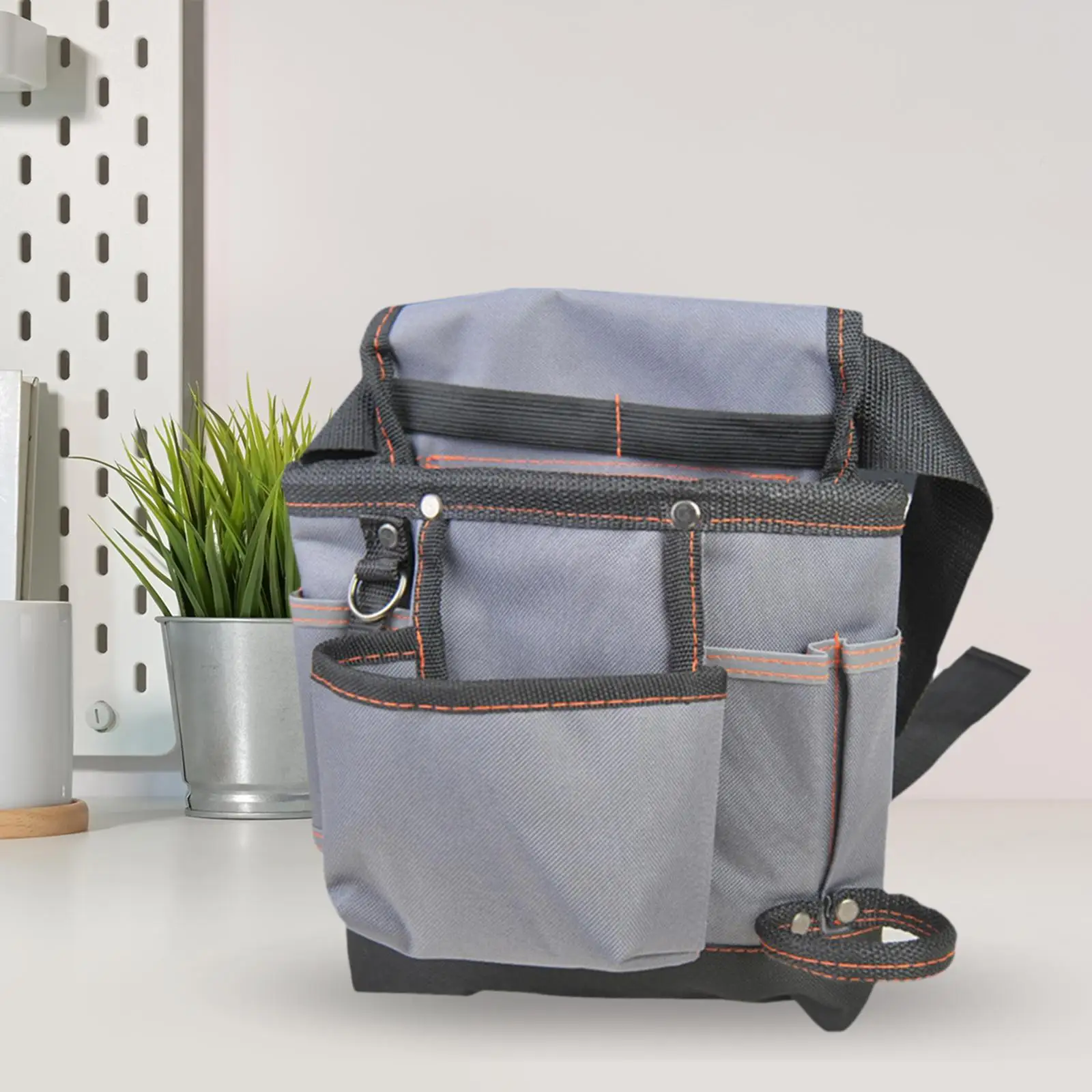 Thickened Canvas Bag with Pockets Multi Purpose Wear Resistant Portable Tool Bags for for Carpenters Tool Organizer & Storage