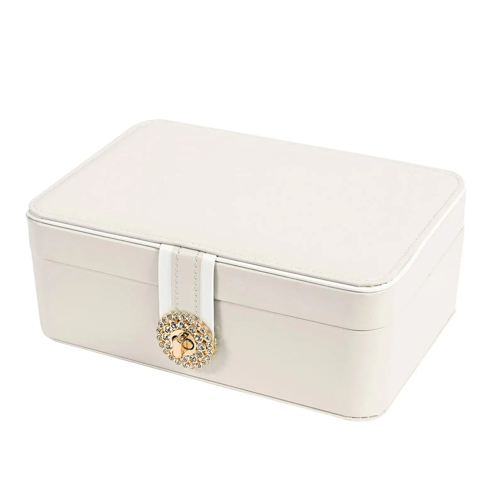 Jewelry Box PU Leather Jewelry Storage Holder for Stud Earrings Rings Bangle