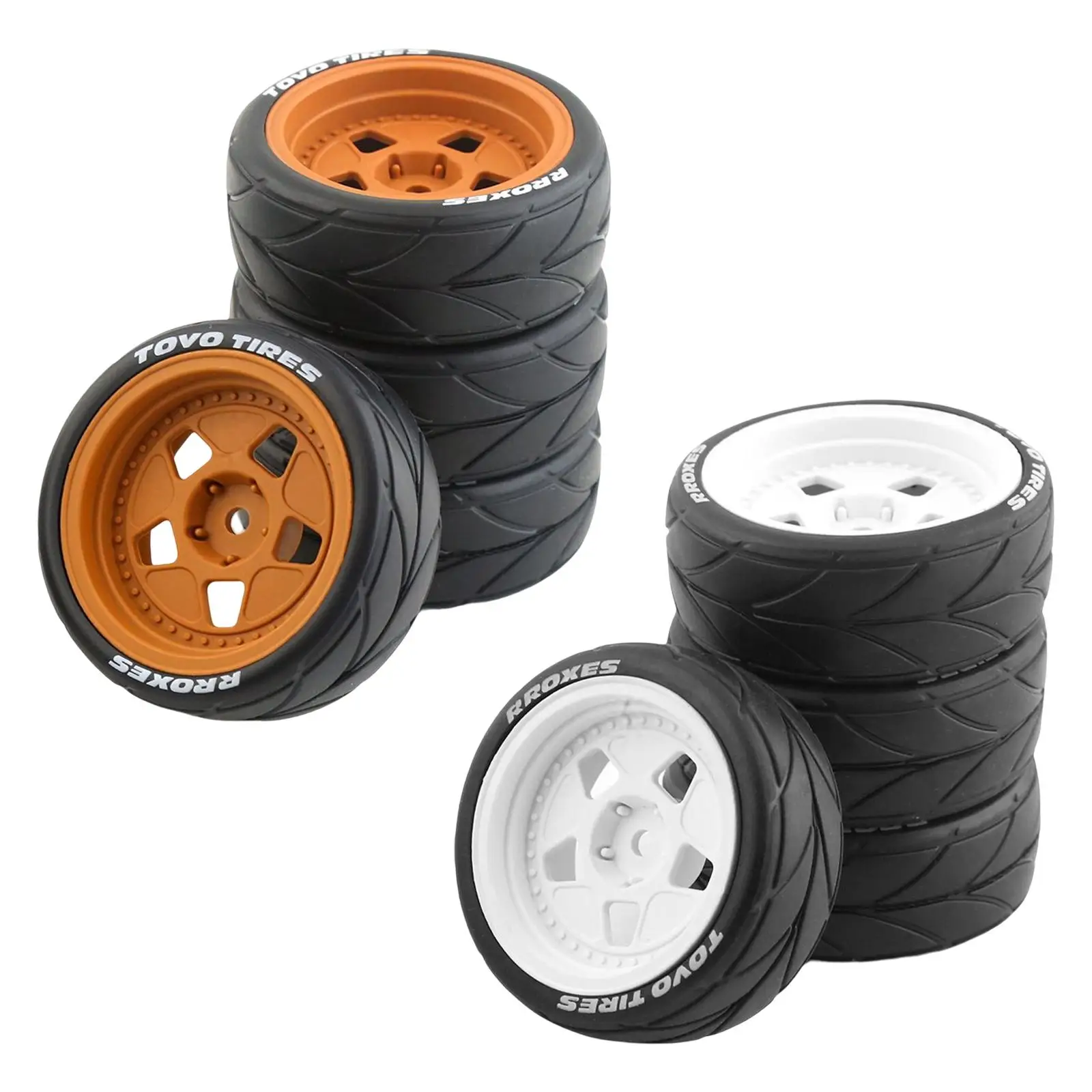 1:10 RC Wheels Tires 12mm Wheel Hubs for Modified Car Crawler Buggy Accessories Parts