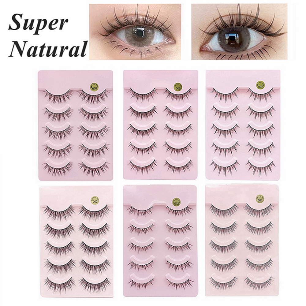 Best of 5 Pairs False Eyelashes Super Natural Lashes Faux Cils 3D Fake Eyelashes Extension Soft Band Lots, Long Thick Reusable For Makeup Reviews & Tips