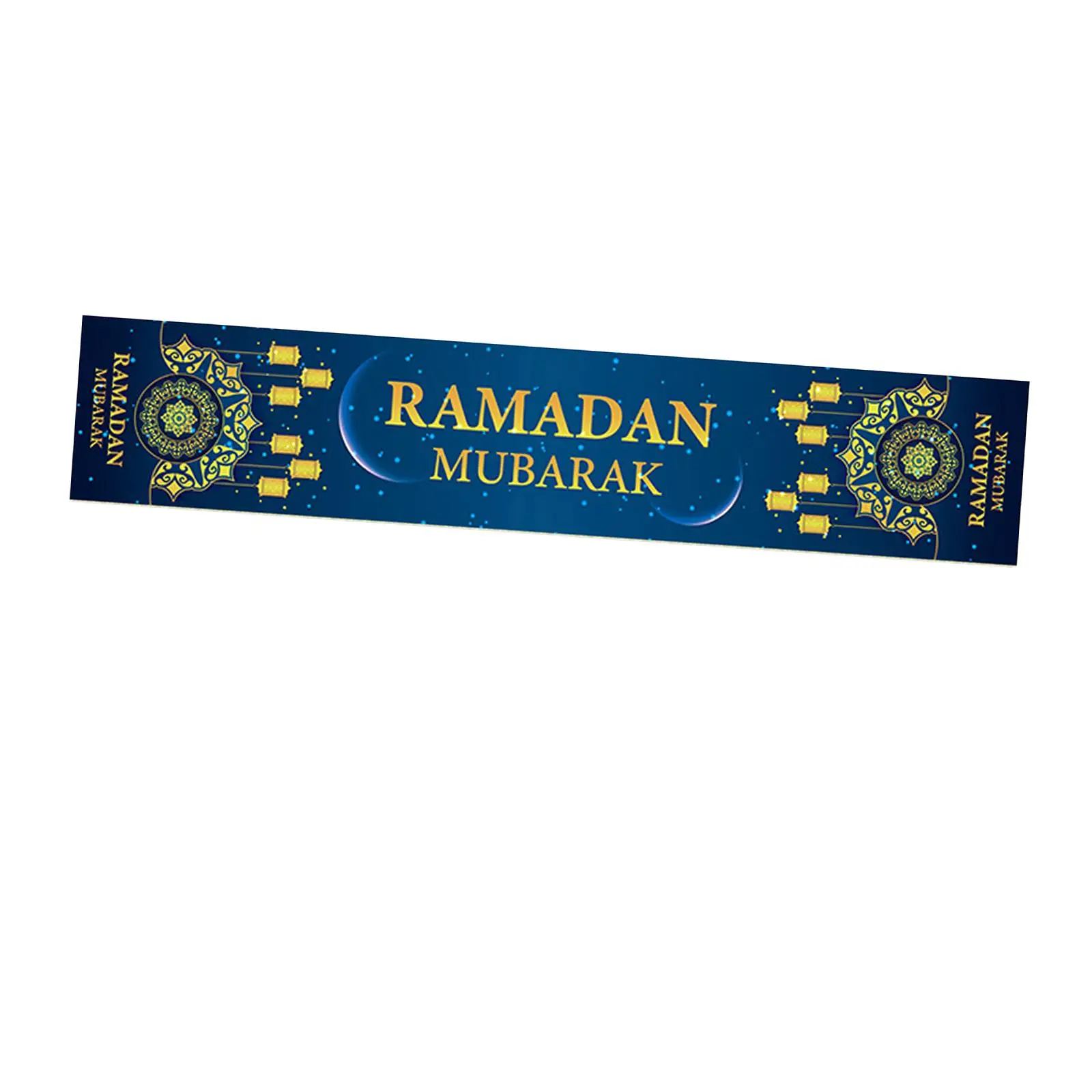 Eid Mubarak Table Runner Islamic Muslim Happiness Ramadan Celebration Table Cover for Party Favors Birthday Holiday Decoration