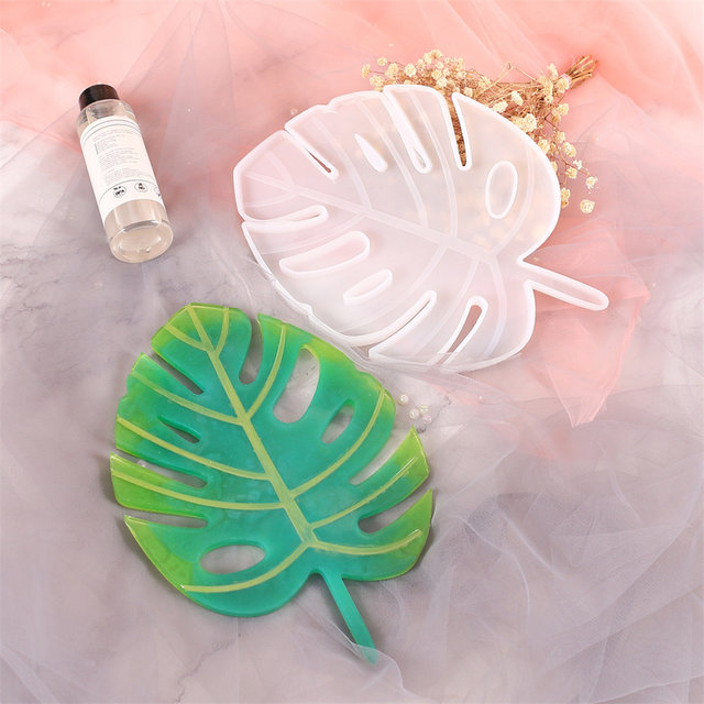 Wholesale DIY Monstera Leaf Hanging Coaster Silicone Molds 