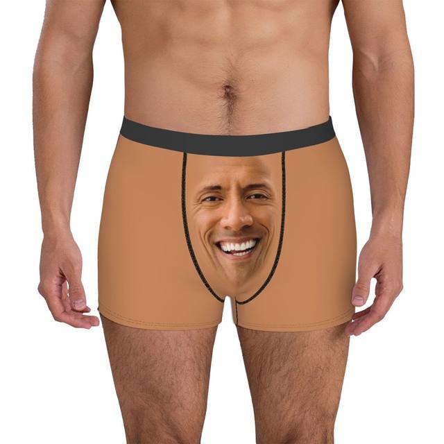 Male Cool The Rock Dwayne Meme Underwear American Actor Johnson Boxer  Briefs Stretch Shorts Panties Underpants - Boxers - AliExpress