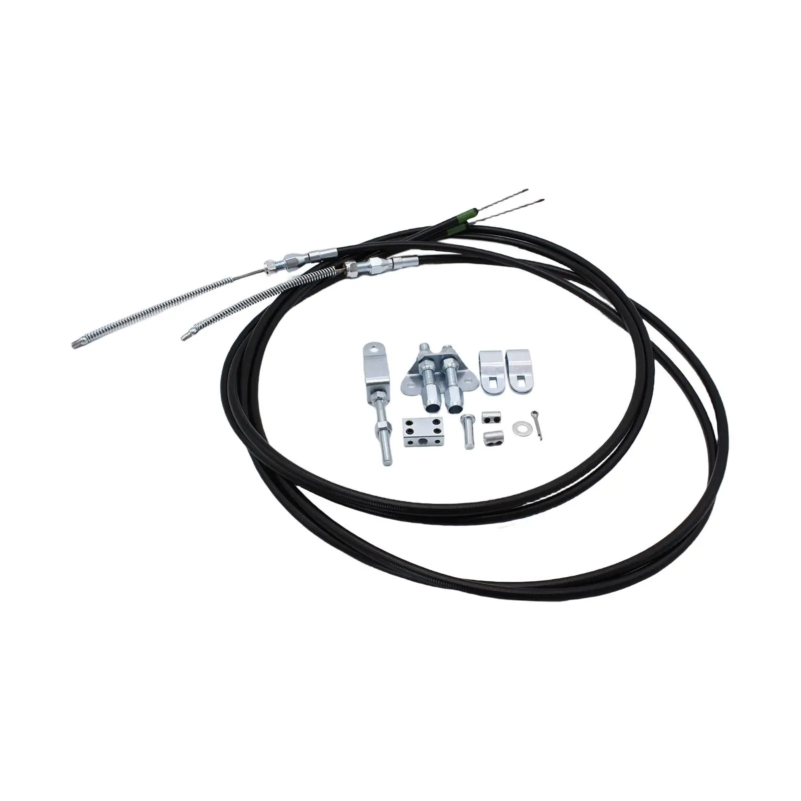 Automotive Emergency Parking Brake Cable Set 330-9371 Professional Accessory Include Installation Hardware Simple to Assemble