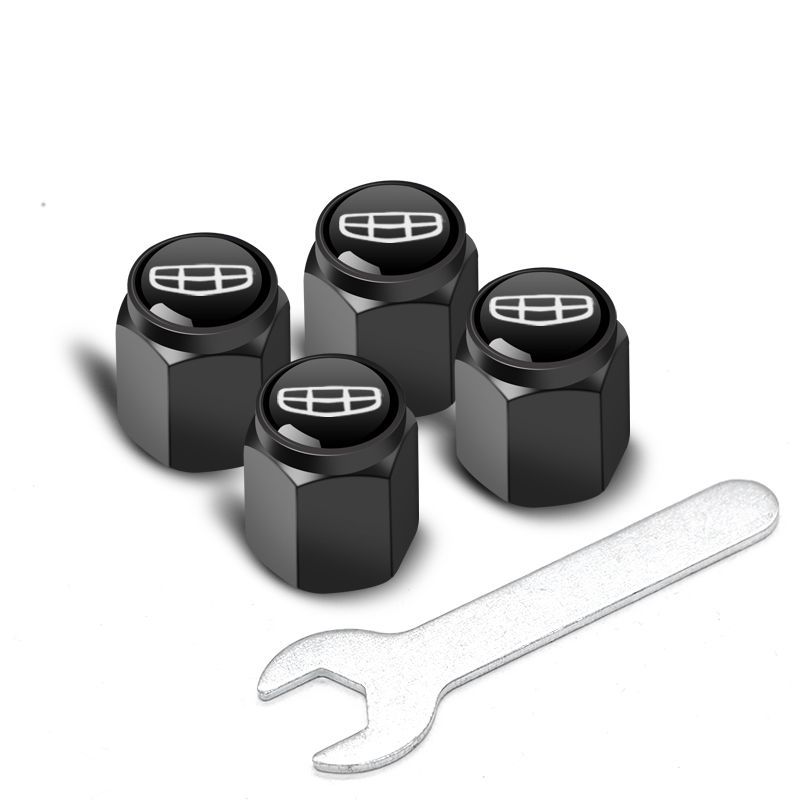 4 Stücke für Geely Serie Geometrie C Coolray Tugella Gx3 Panda Metall Auto Rad Reifen Luftventilkappen Vorbau Abdeckung mit Logo Auto Styling – Detail 5