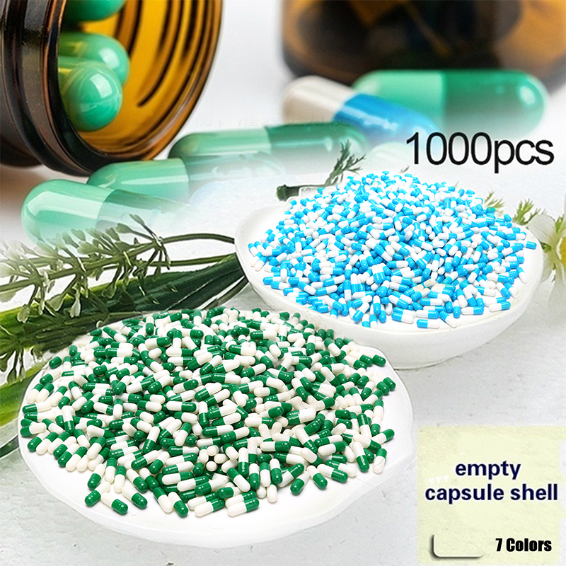 Best of 1000Pcs Empty Hard Vacant Gelatin Capsule Size 2 # Gel For Medicine Pills Refill Reviews & Tips - Image 5