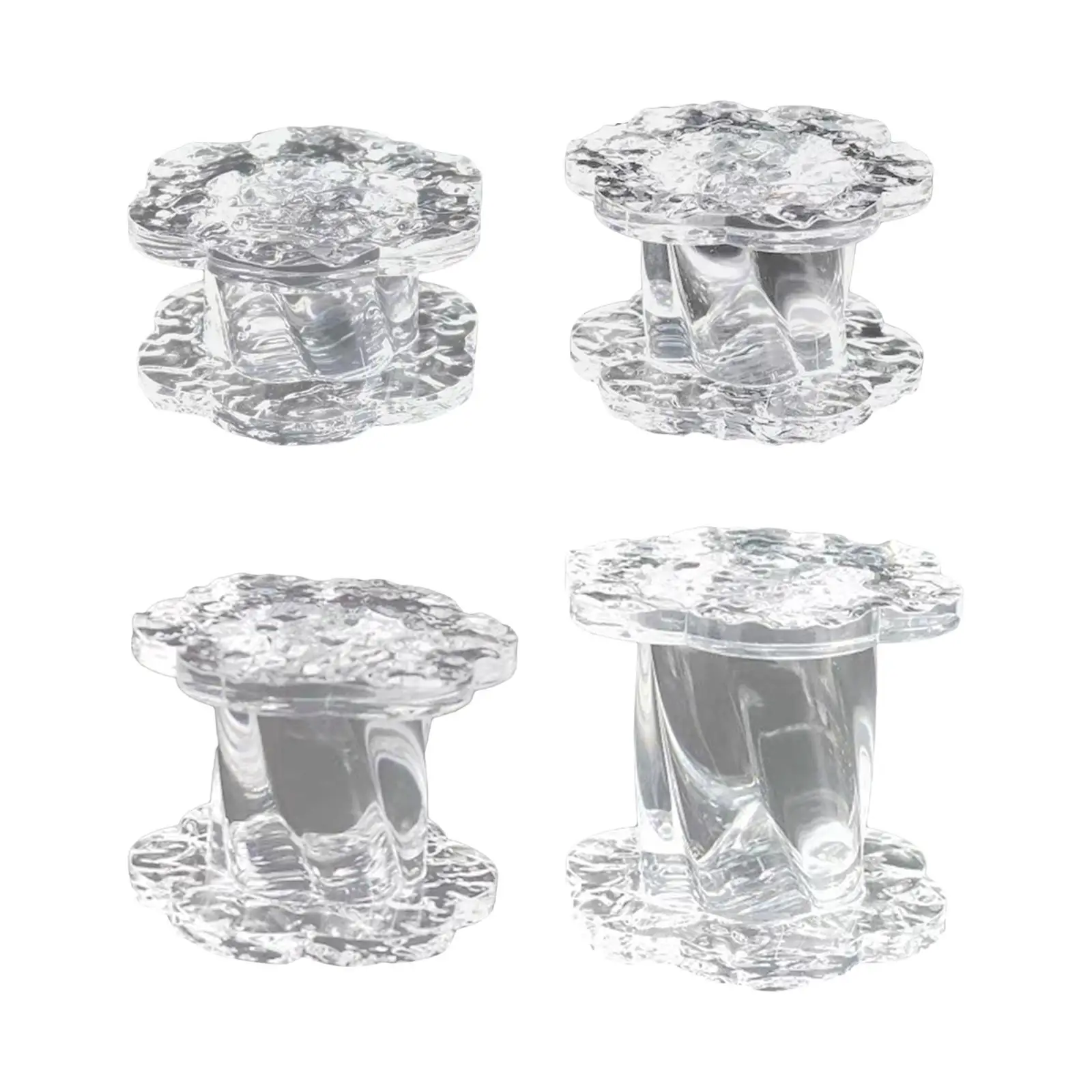 Round Display Stand Jewelry Transparent Display Block Pedestals Cylinder for Bangles Dolls Collectibles Action Figures Cosmetics