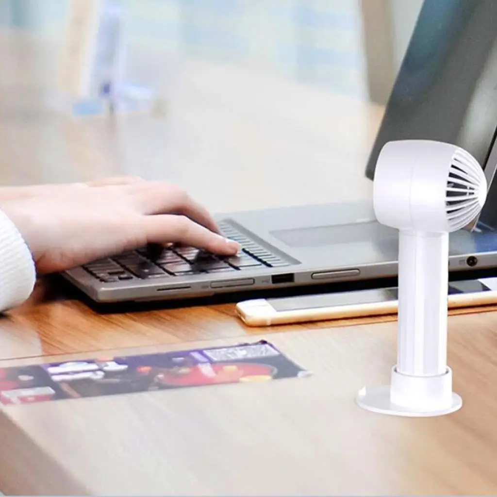 Mini Handheld Fan Electric Cooling Fan with Base Cooler Quiet Desk Fans for Desktop Home Office Sports Women Girls Kids Travel