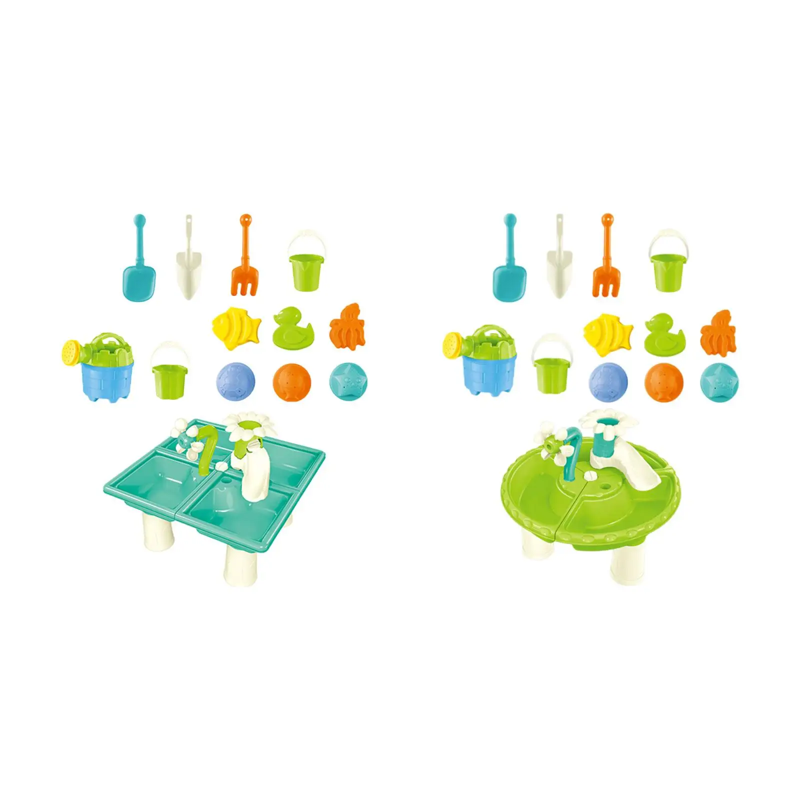 13x Sand Water table Showers Outdoor Toys Pond Water Table kid water Table for Backyard Indoor Outside Outdoor Children