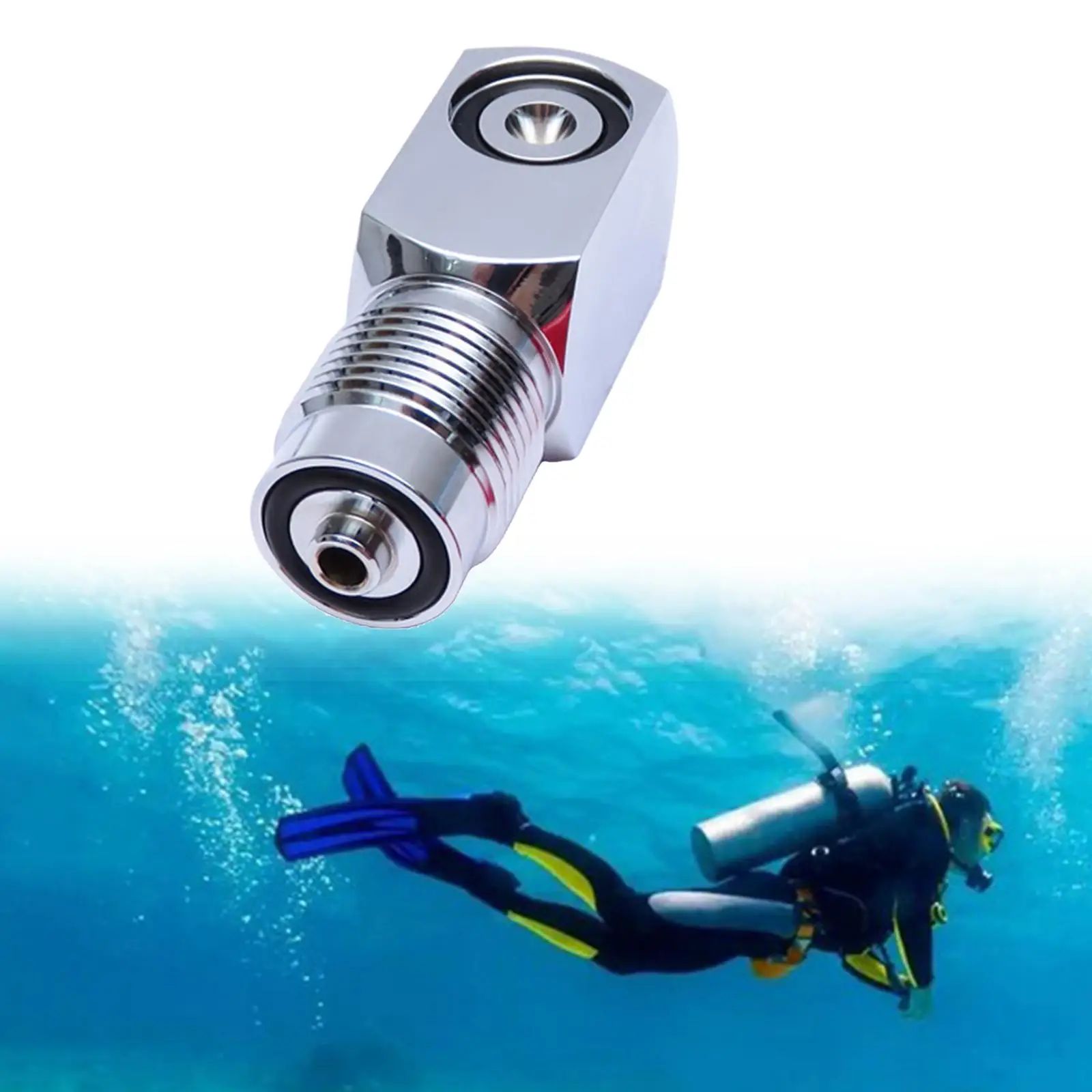 High Pressure Scuba Diving Adaptor Insert Regulator Easy to Use Breath Accessories