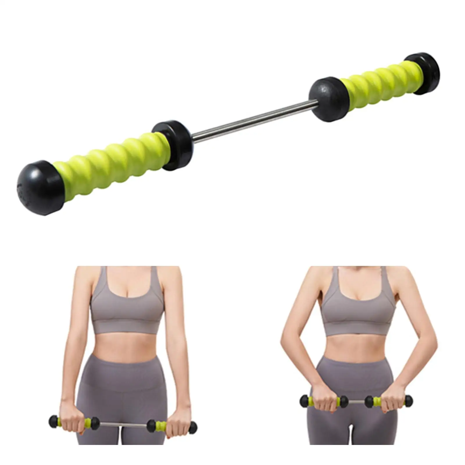 Arm Power Exerciser Muscle Training Chest Expander Power Bar Pull Bar Resistance Exercise Bands for Home Back Workout Women Men