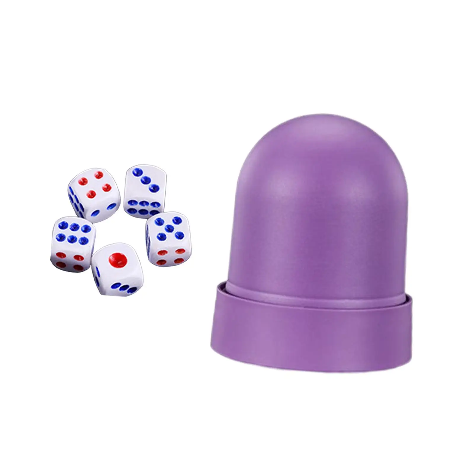 Dice Cup Upgraded Flap Dice Stacking Set with Cup Comfortable for Friends Travel