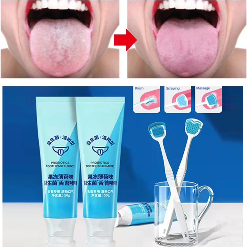 Best of Tongue Scraper And Coating Cleaning Gel Fresh Remove Oral Odor To Cleaner For Bad Breath Clean Tongue Cleaner Tongue Scraper Reviews & Tips