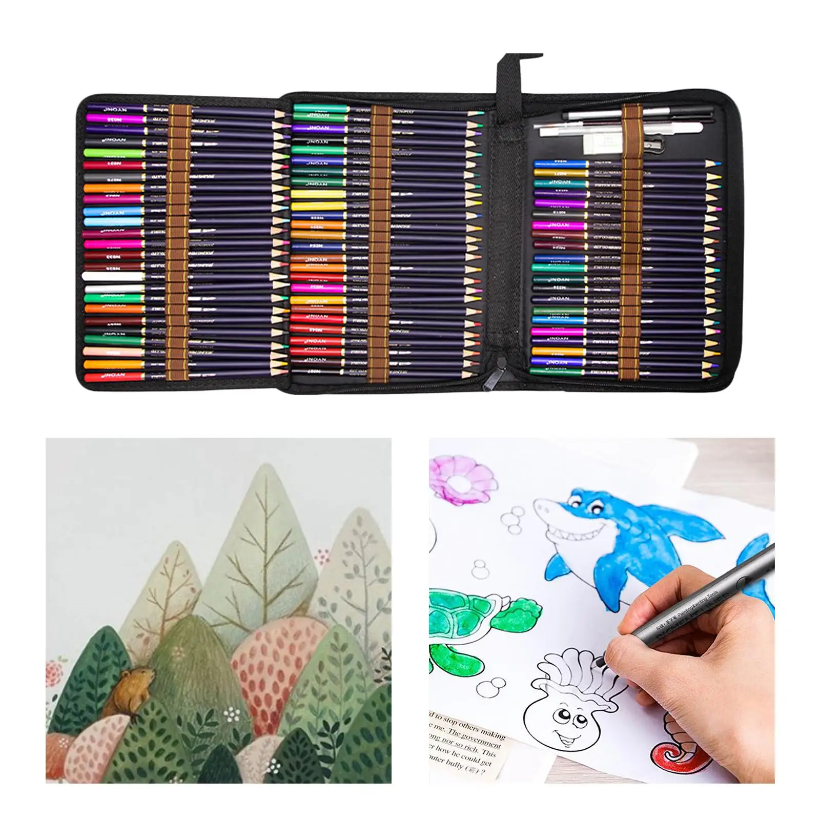 72 Colored Pencils for Coloring Books, Coloring Pencils Set with Vibrant Color, Kids Gifts for Colorist Drawing, Painting