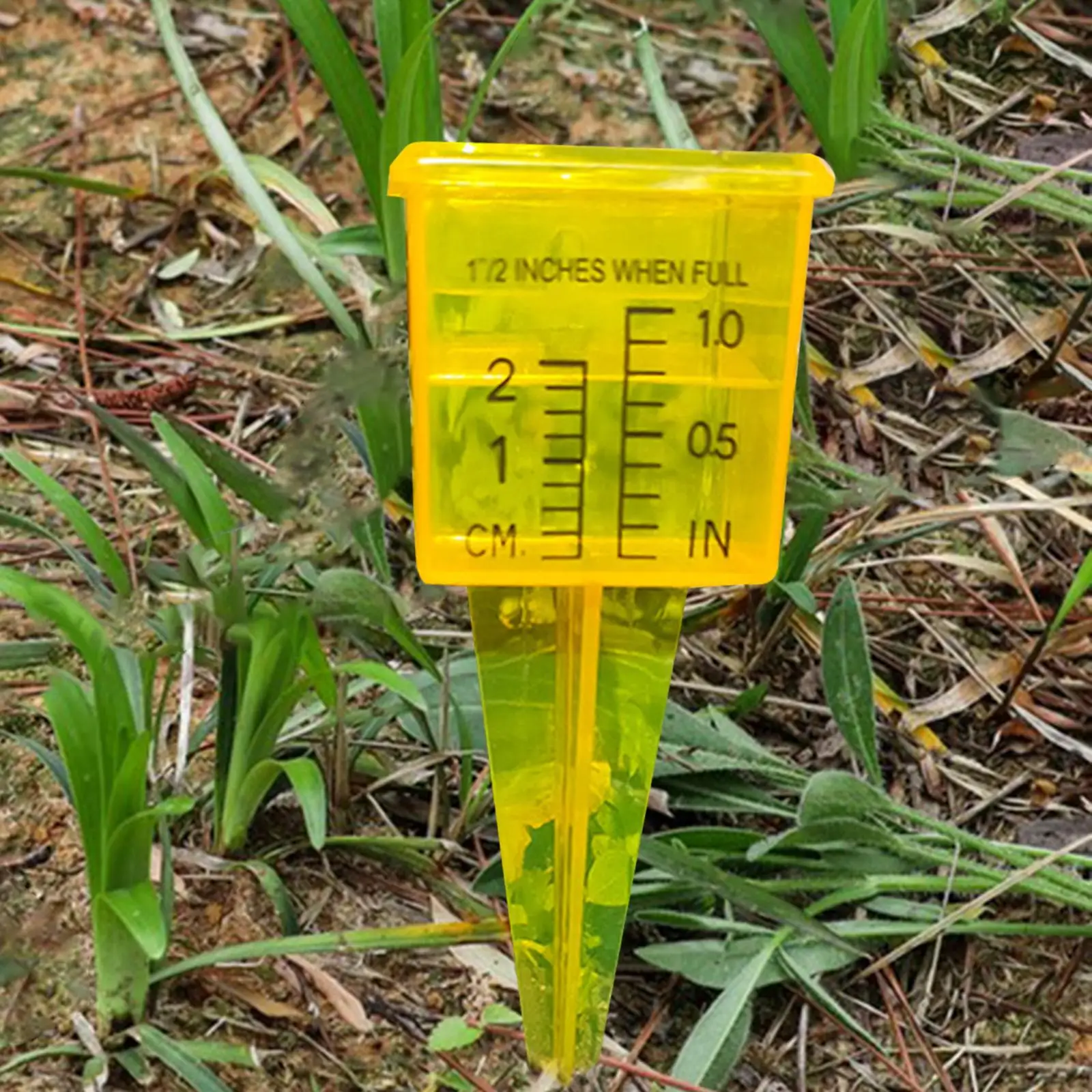 Water Rain Gauge 1.5inch Rainproof Accurate Save Water Wide Mouth Landscape Sprinkler Gauge for Yard Farm Backyard Pathway Patio