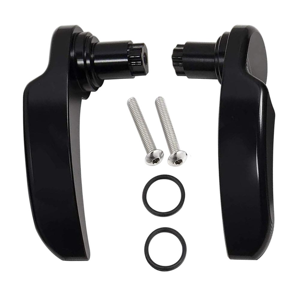 1 Pair Saddle Bag Lifter Hard Saddlebag Latch Lever Lid Cover Lifter Handles Fits for Harley Davidson Touring Street Glide Black