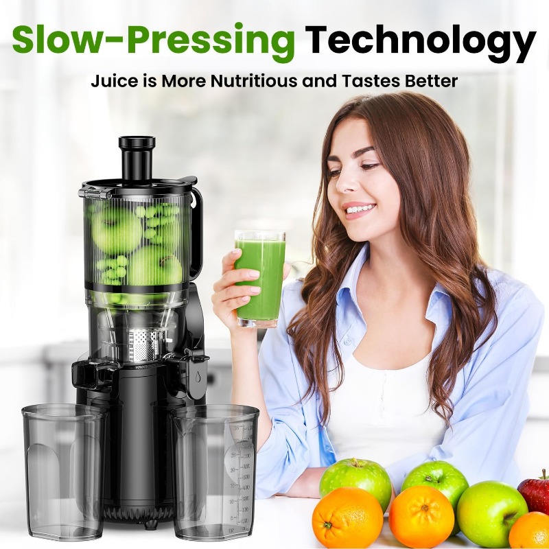 Title 5, Cold Press Juicer, Slow Masticating Machines wi...