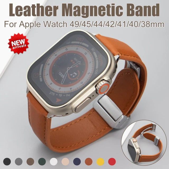 Fine Woven Magnetic Link Band for Apple Watch Ultra/2 9 8 7 6 5 SE