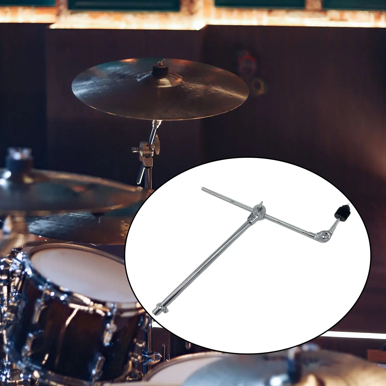 Cymbal Boom Holder Single Locking Cymbal Arm Easily Installation Drum Parts Percussion Accessories Sturdy Clamp Mount Attachment