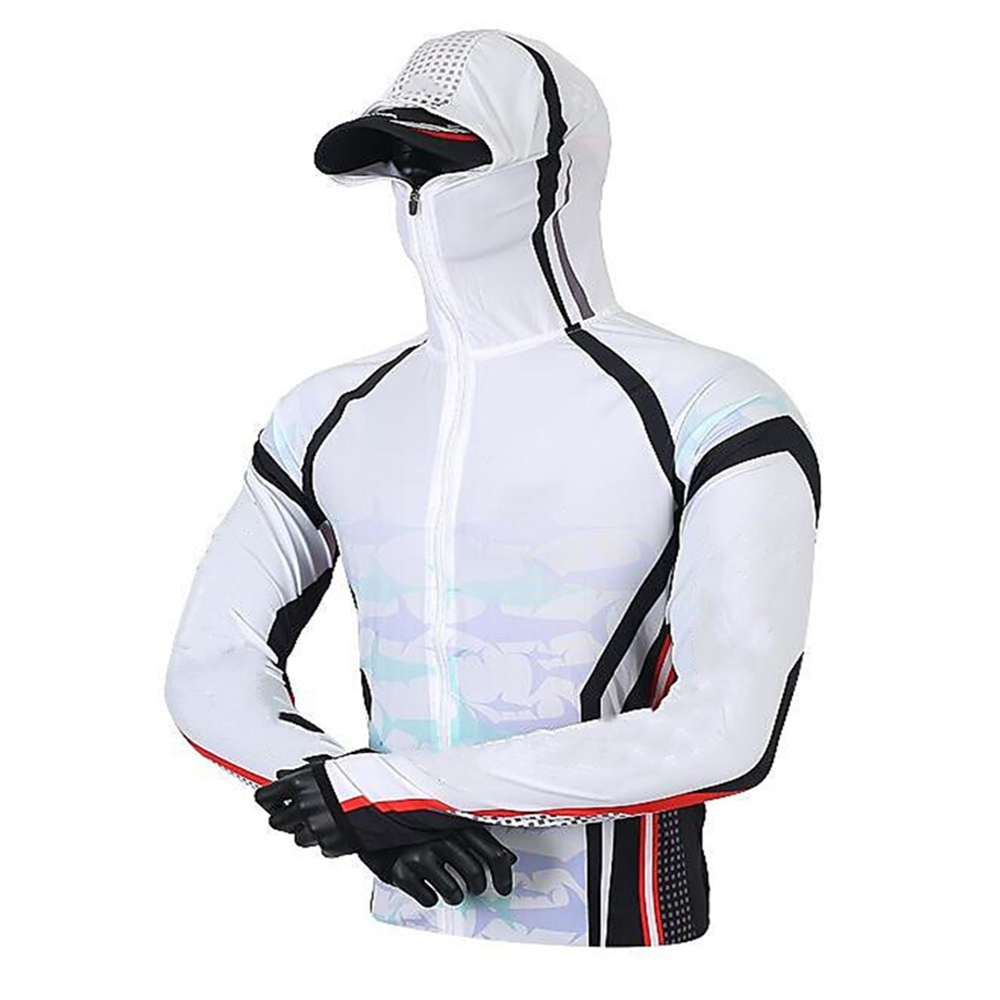 Description Picture 3 of itemQuick Drying Sun Protection Fishing Shirts  2 Anti-UV Lightweight Fishing Jerseys  Hoodies For Men