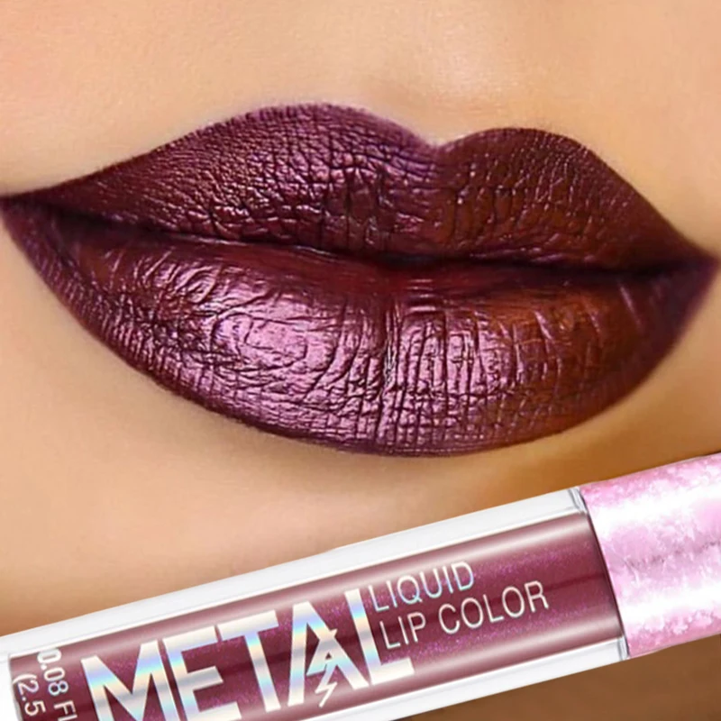 Best of 12 Colors Matte Metallic Lip Gloss Long Lasting Non-stick Cup Nude Matte Metallic Lip Color Lipstick Waterproof Lip Glaze Makeup Reviews & Tips