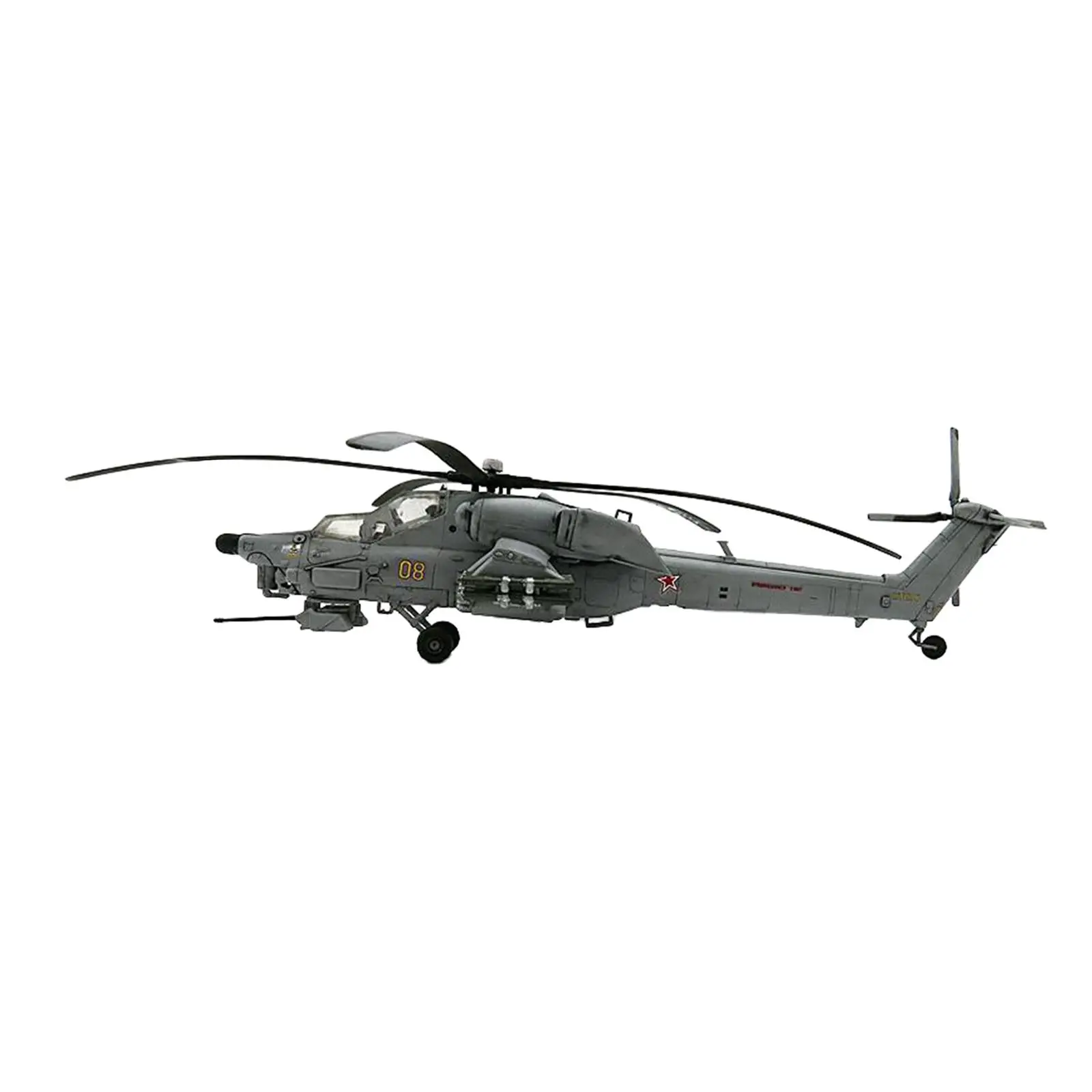 1:72 Mi 28 Havoc Helicopter Assembly Model Multifunctional Decoration Aviation Collectibles Lifelike Durable Airplane Model