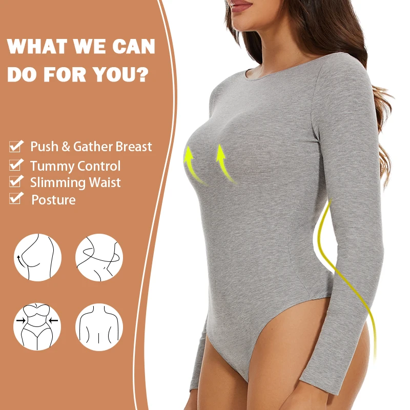 Description Picture 2 of itemThermal Underwear Tops for women Sexy One-shoulder Long Sleeve Bodysuits Soft Keep Warm Bottoming Shirt Compression Undershirts