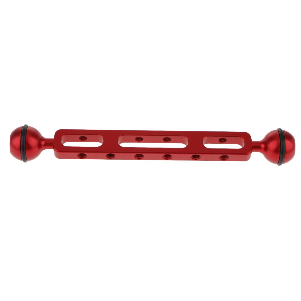 1 Piece Red Dual Ball Joint Extension Arm Connector Clamping Bracket for