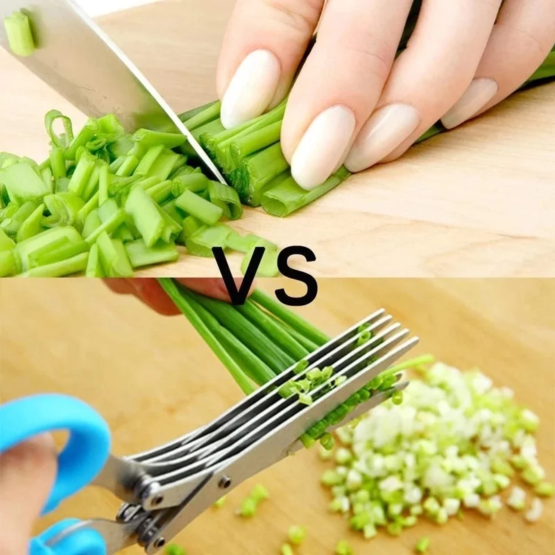 Multi-Layers Mess-Free Kitchen Scissors| Kitchen Gadgets