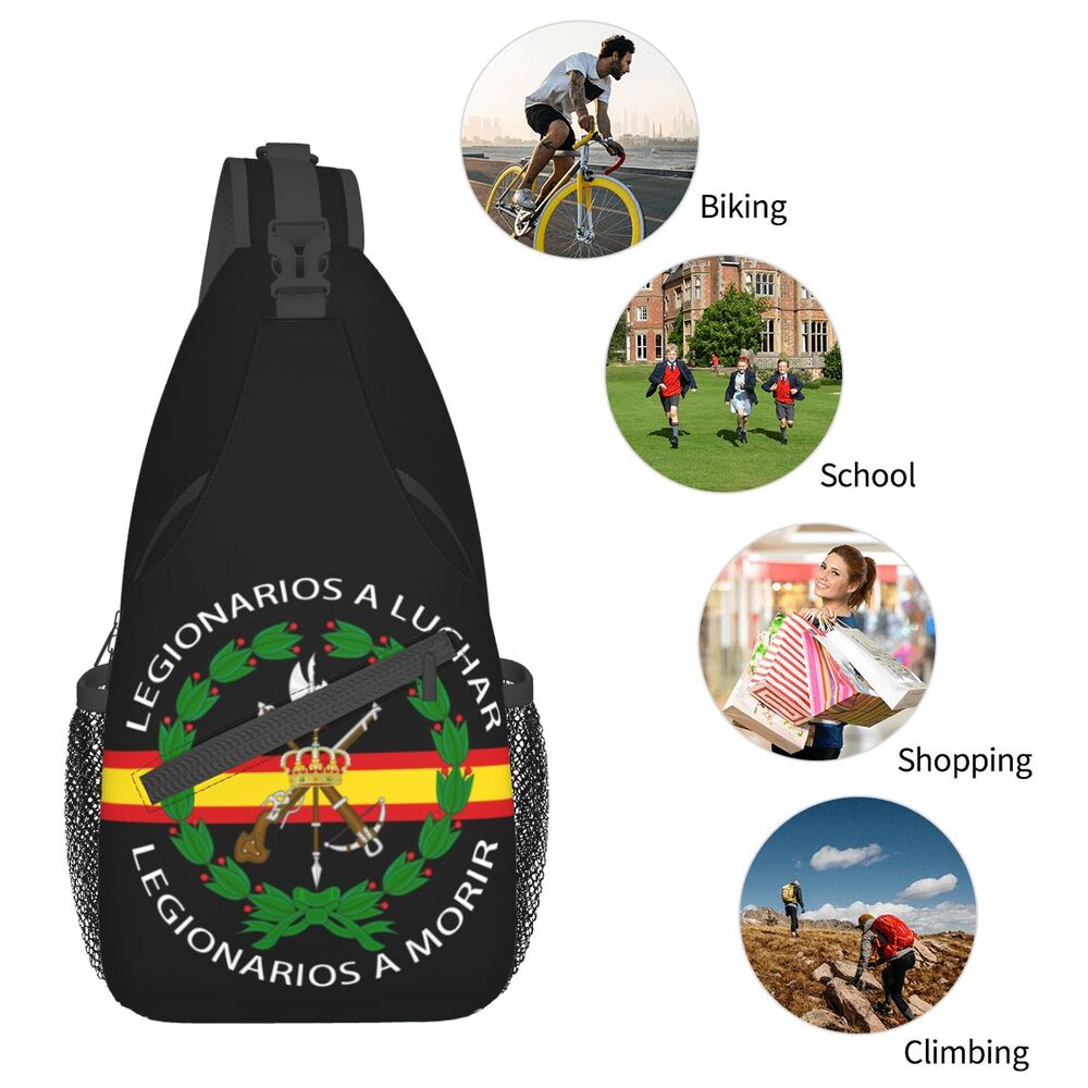 Espanha Exército Militar Ombro, Peito Bolsas para Viagem, Ciclismo, Legal