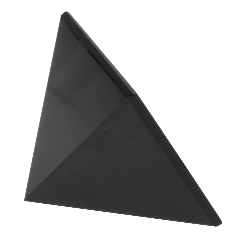 Black Lucky Natural Obsidian Pyramid   Evil Town House Protective