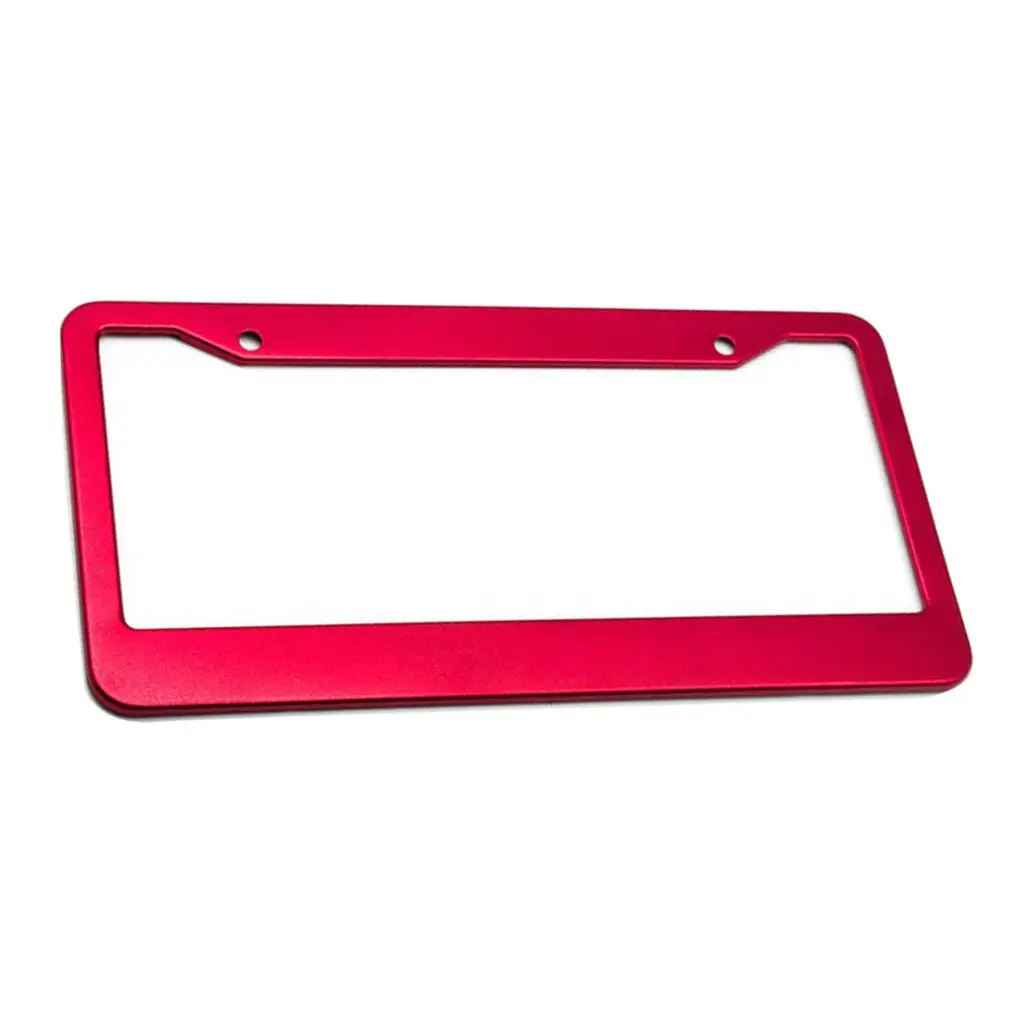 5X Replacement Aluminium Alloy Plate Frame Holder Blank Universal Red