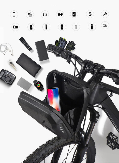 WILD MAN クイックリリース 防雨 自転車ハンドルバーバッグ 自転車 Amazon.co.jp: WILD MAN クイックリリース耐水性自転車電話