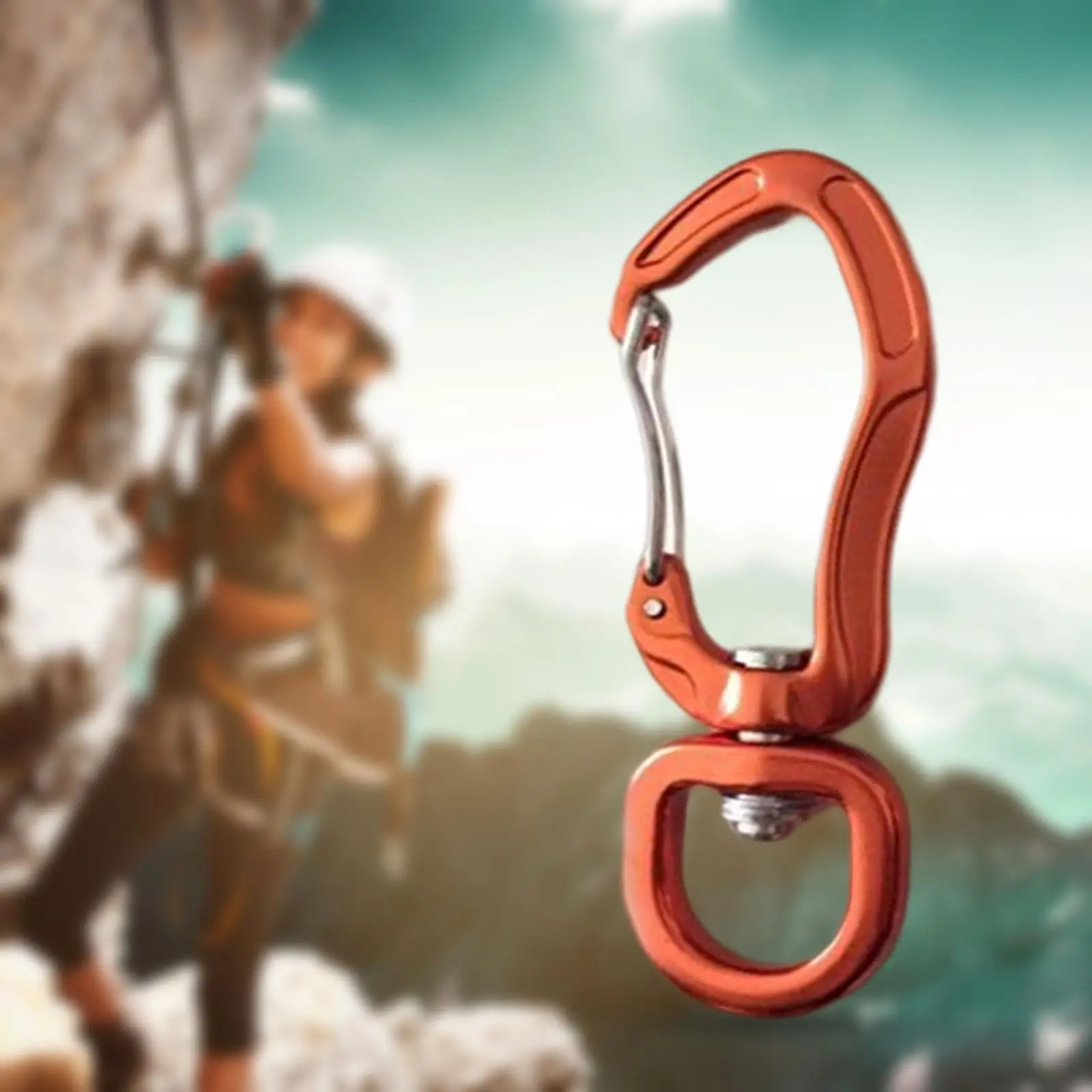 360 Rotatable Swivel Carabiner Multifunctional Aluminium 7075 for Camping