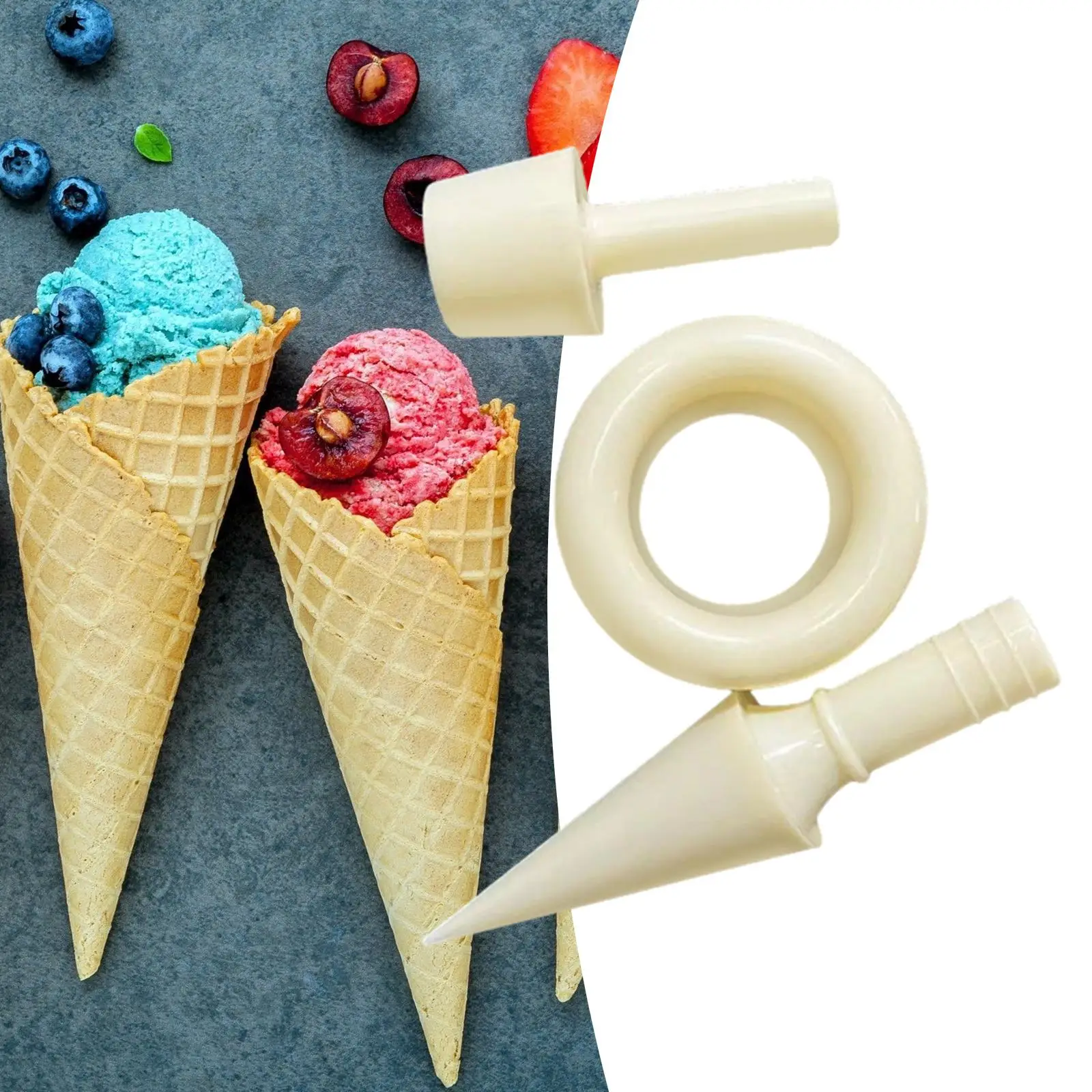 Ice Cream Cone Maker Lightweight Baking Decorating Tools Homemade DIY Tool Kitchen Tool Waffle Cone Roller Pizzelle Roller