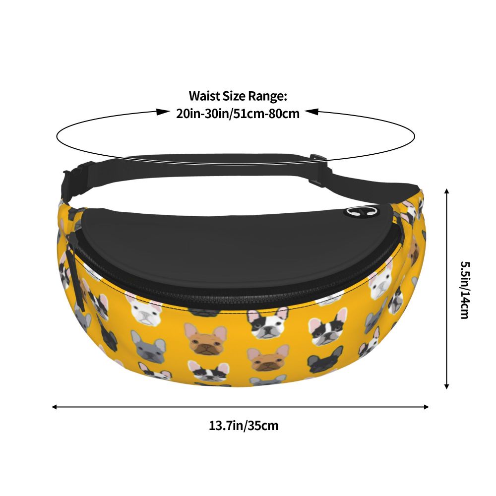 e mulheres, Cool Dog, Crossbody Waist Bag,