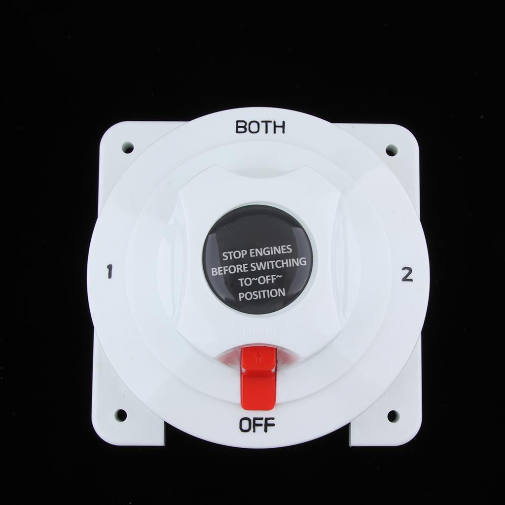 Marine Boat Yacht Battery Electrical Selector Switch ( Both 1 2 OFF )